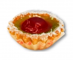 Корзиночка «Яблоко» с фруктовым джемом и мармеладом