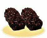  «Колбаска сливочная» с арахисом в шоколадной глазури